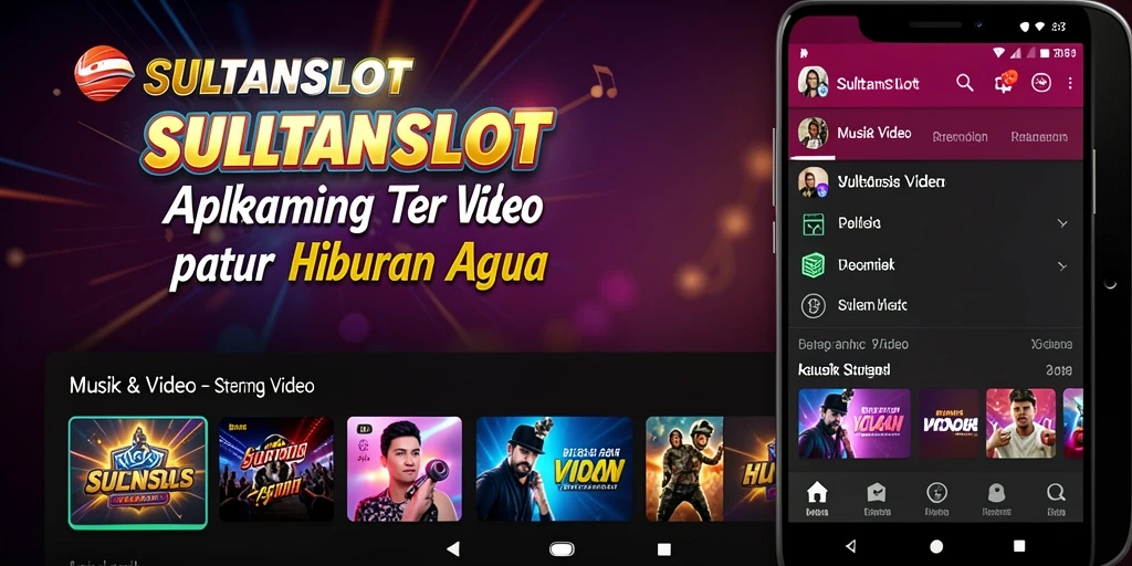 Antarmuka SULTANSLOT yang menarik dan mudah digunakan untuk Streaming Video.