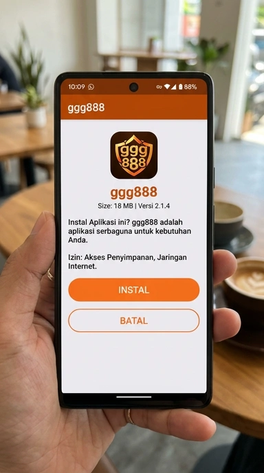 Tampilan halaman APK ggg888